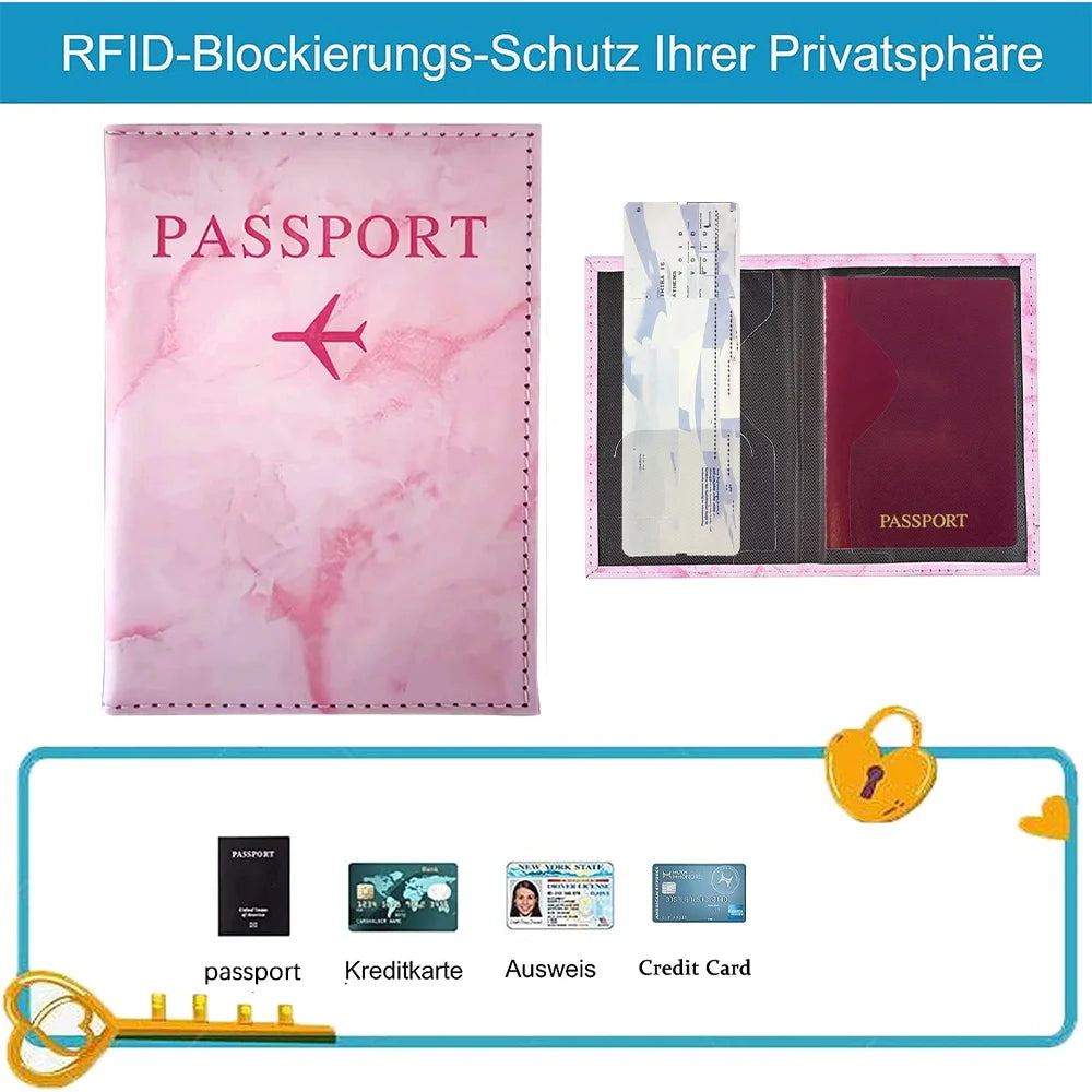 Porte Passeport PINK FARFELU PERSONNALISABLE