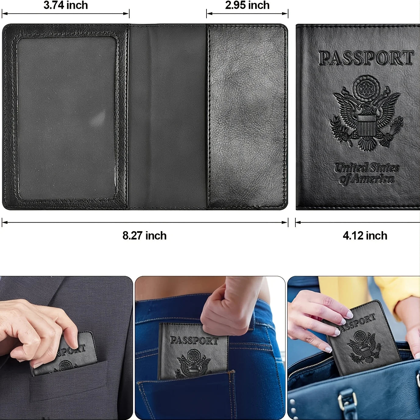 Porte Passeport BLACK
